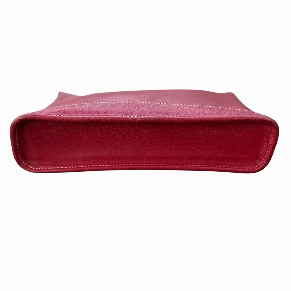 Vintage 1999 Coach Bleecker Red Demi Zip Shoulder Bag